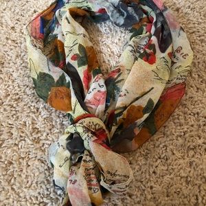 Vintage print scarf